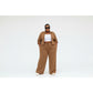 Plus-Size Zip-Up Jacket & Wide Leg Pants Set