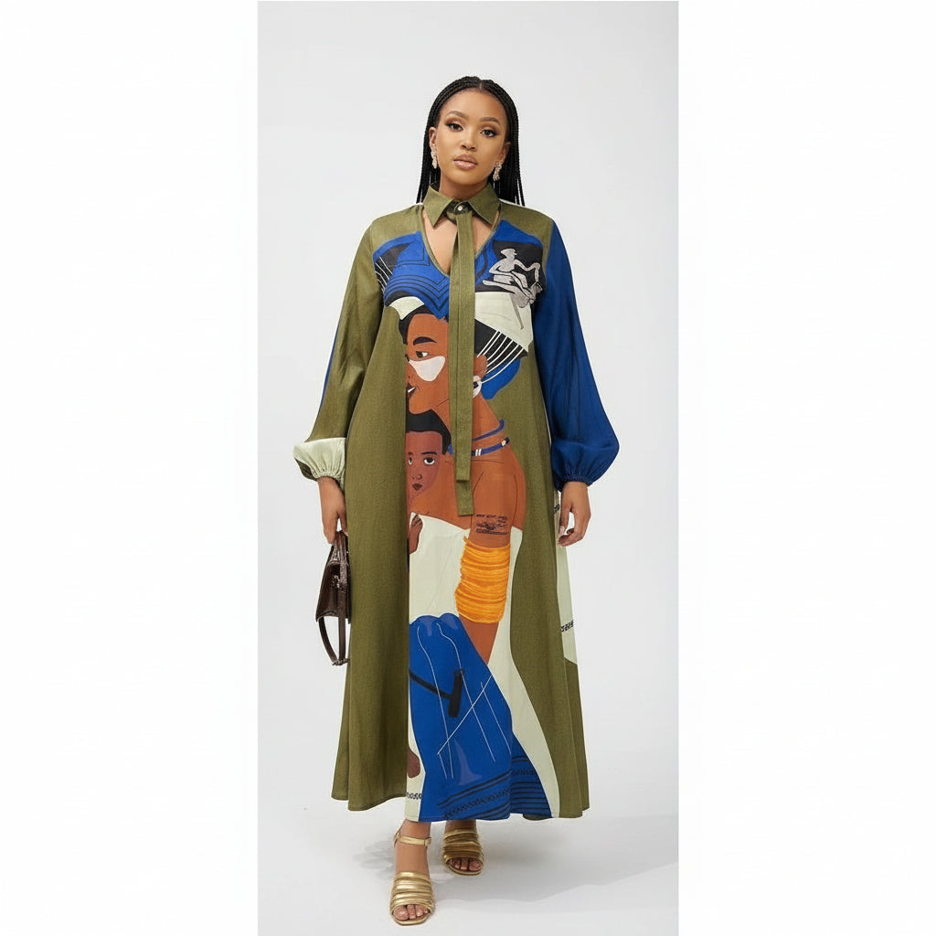 Elegant Multi Color Dress