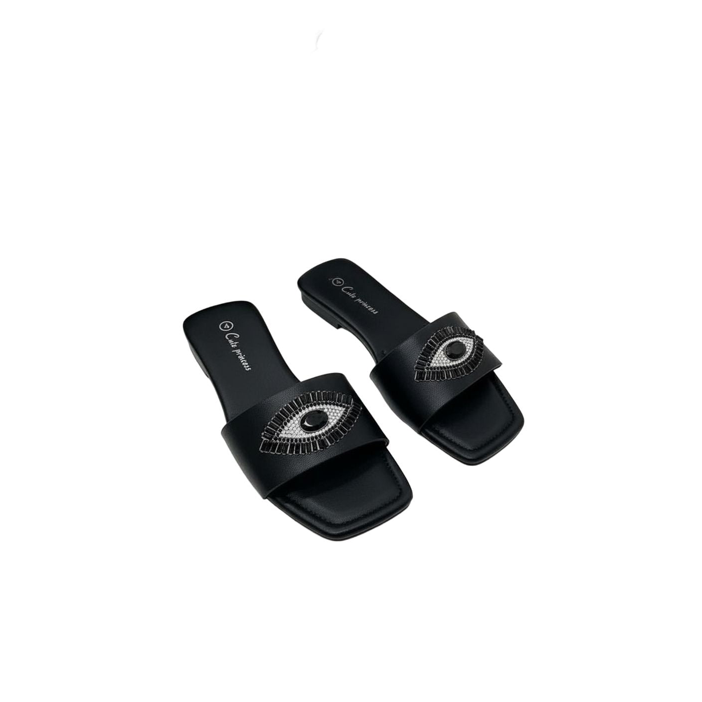 Rhinestone Eye Sandals