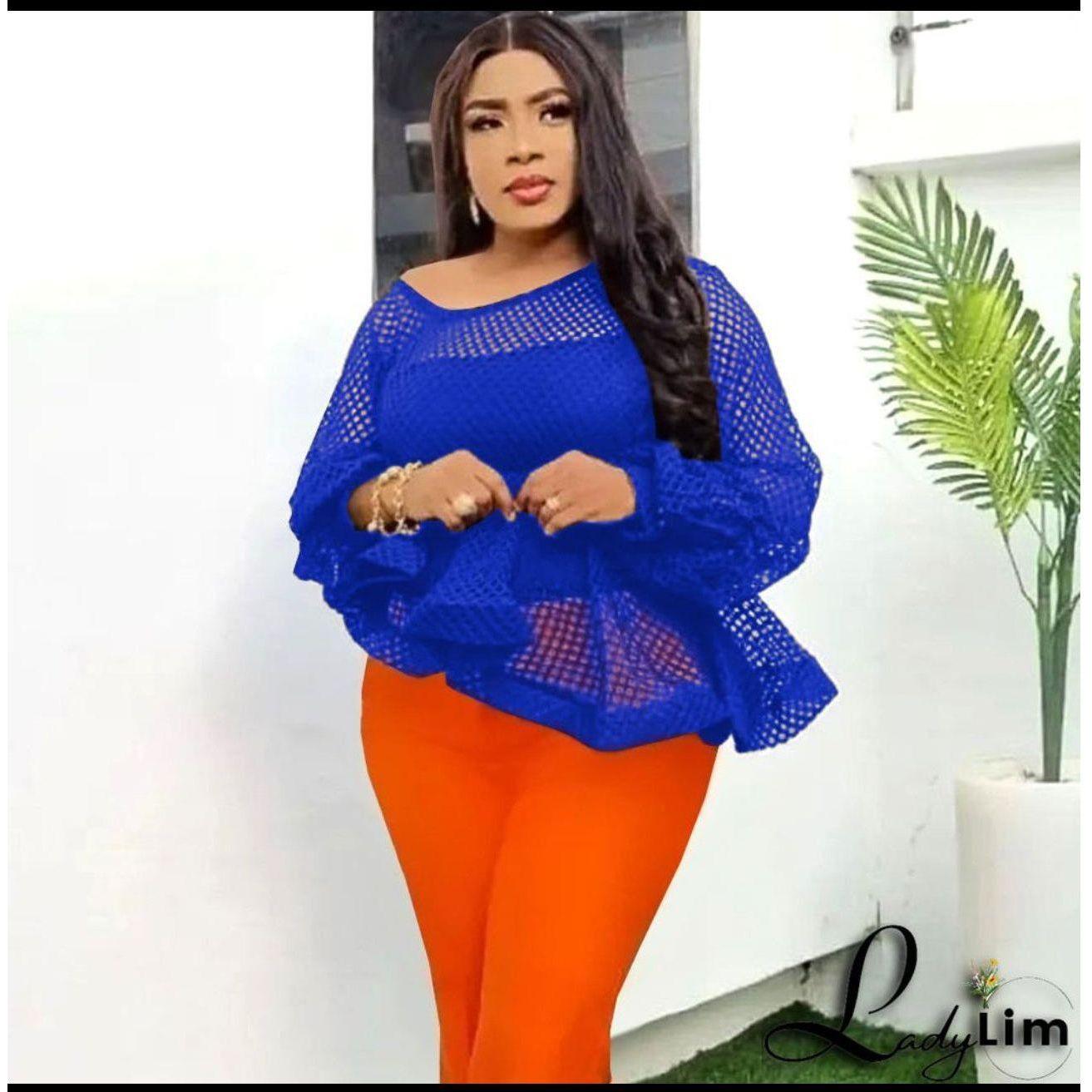 One Shoulder Off Sexy Hollow Out Camisas Top.