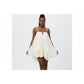 Ruffled Chiffon Mini Dress