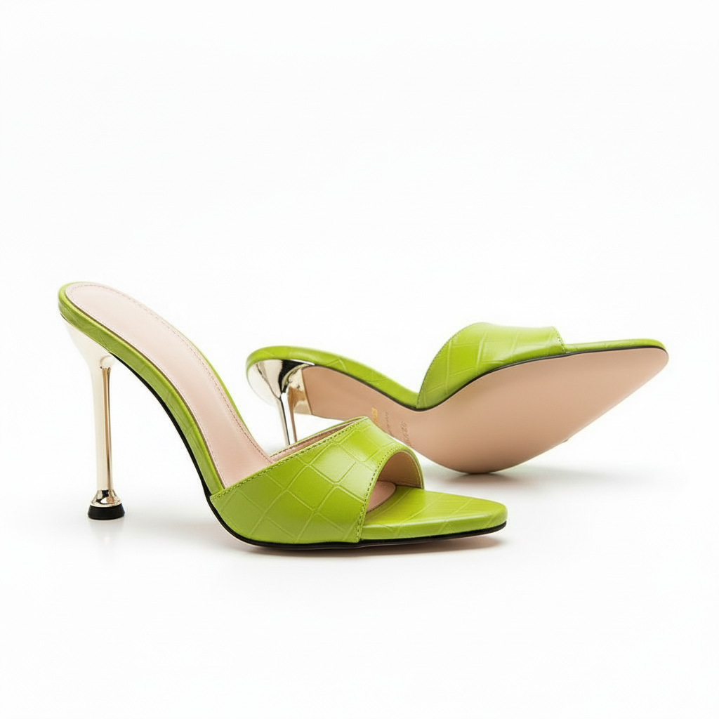 flip flops snick print Pointed toe shoes