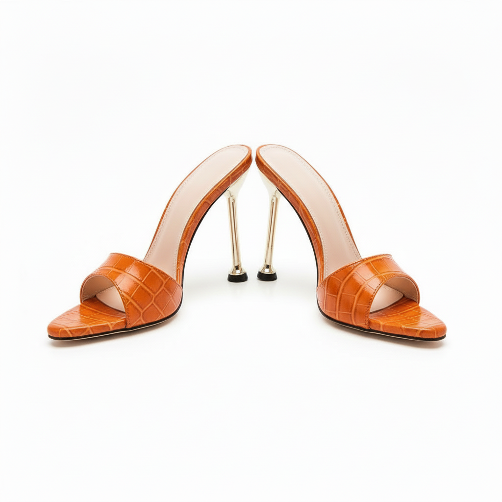 flip flops snick print Pointed toe shoes