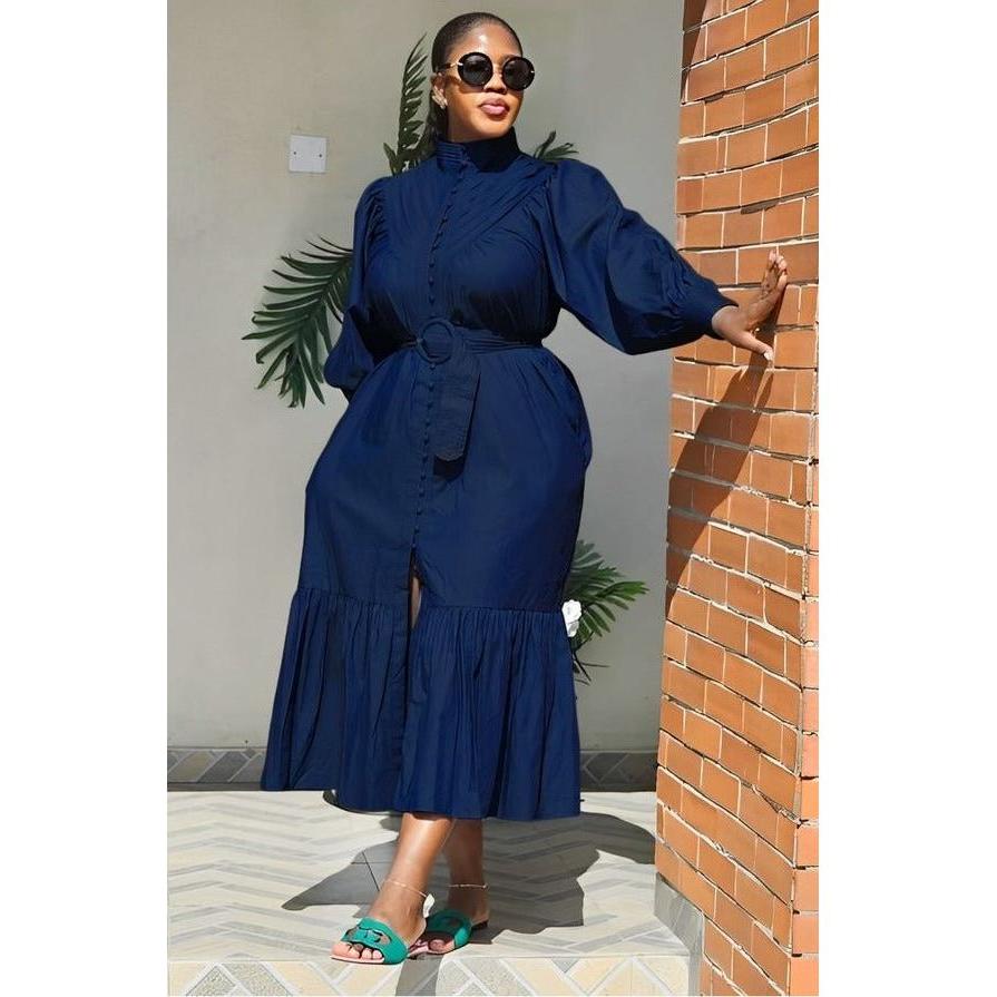 Denim Front Buttoned Dress