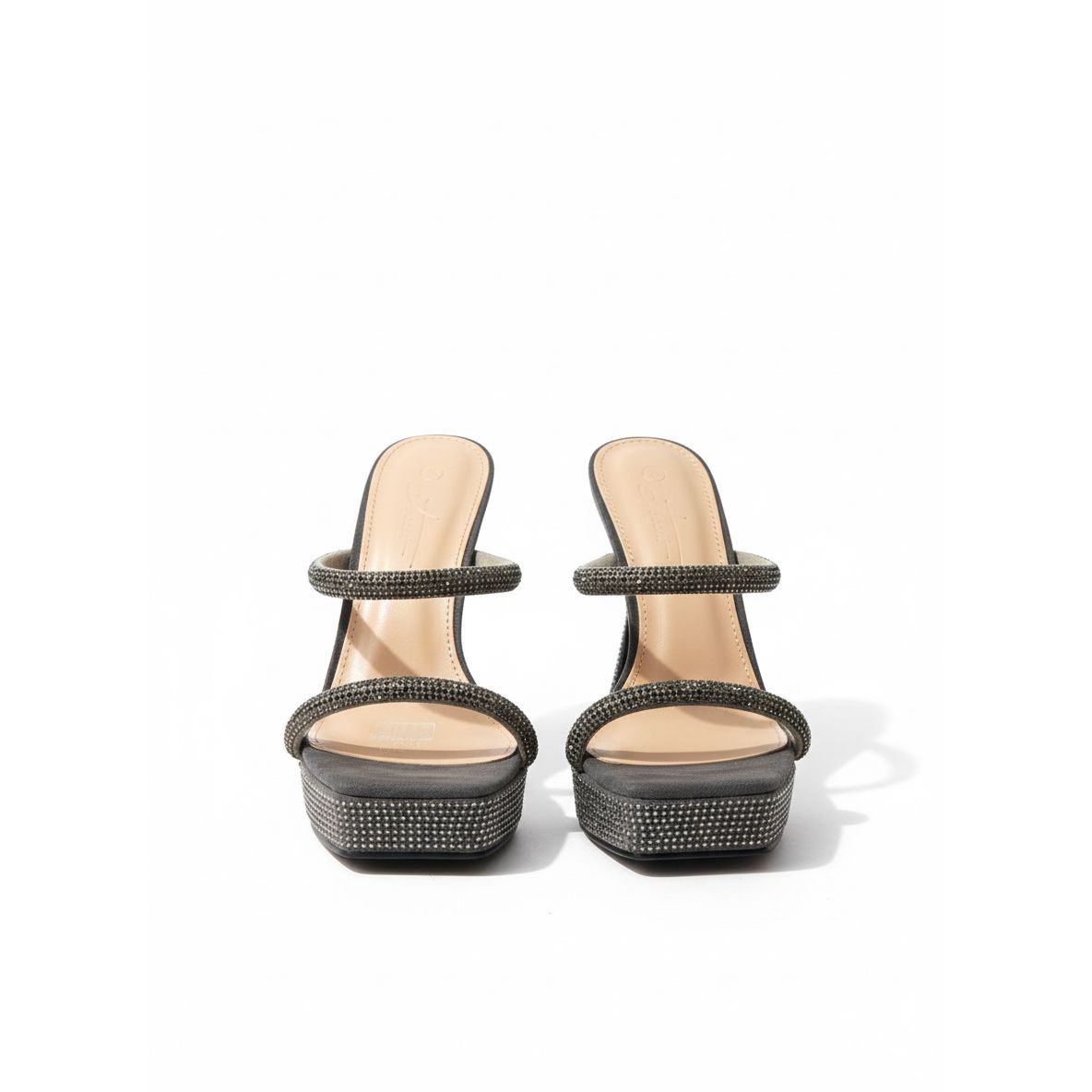 Rhinestone Mini Platform Heels