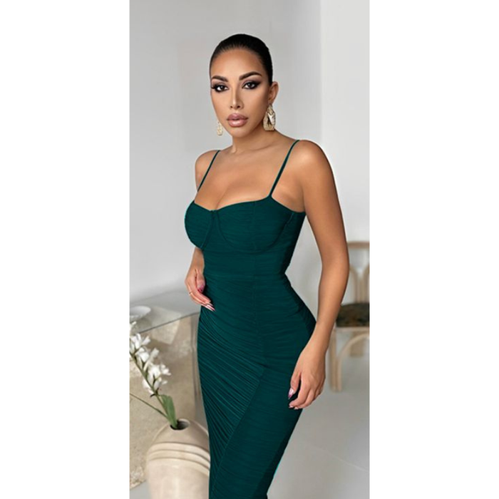 Sleeveless Elegant corset Dress — YELLOW SUB TRADING