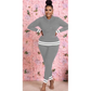 Striped Solid Color Tracksuit Set