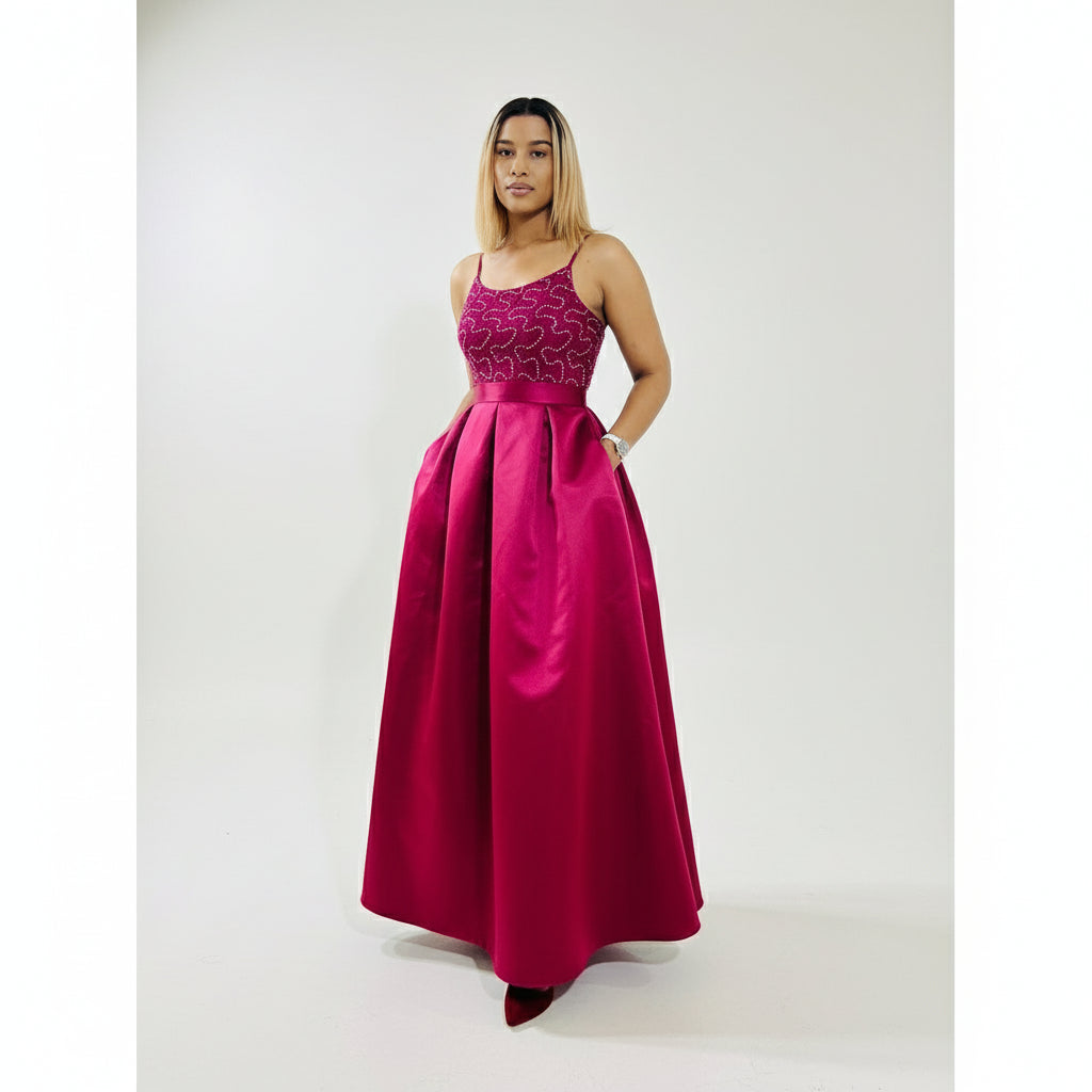 A-line Lace Appliques Evening Dress.