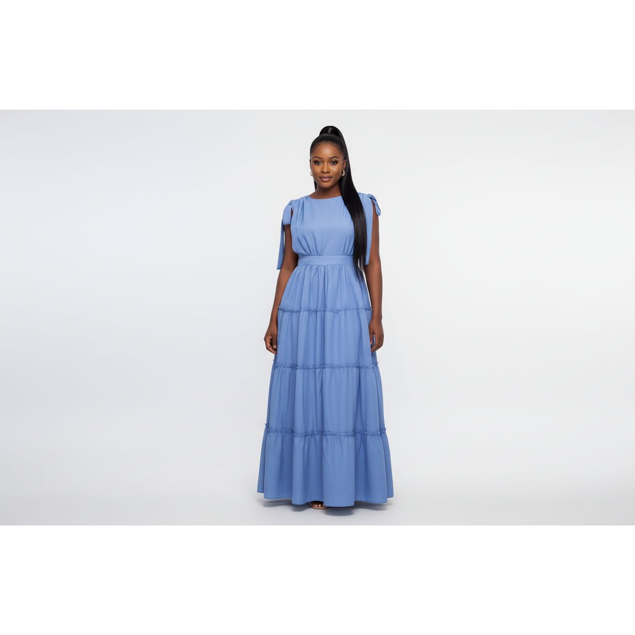 Plus Size Swing Tiered Summer Maxi Dress