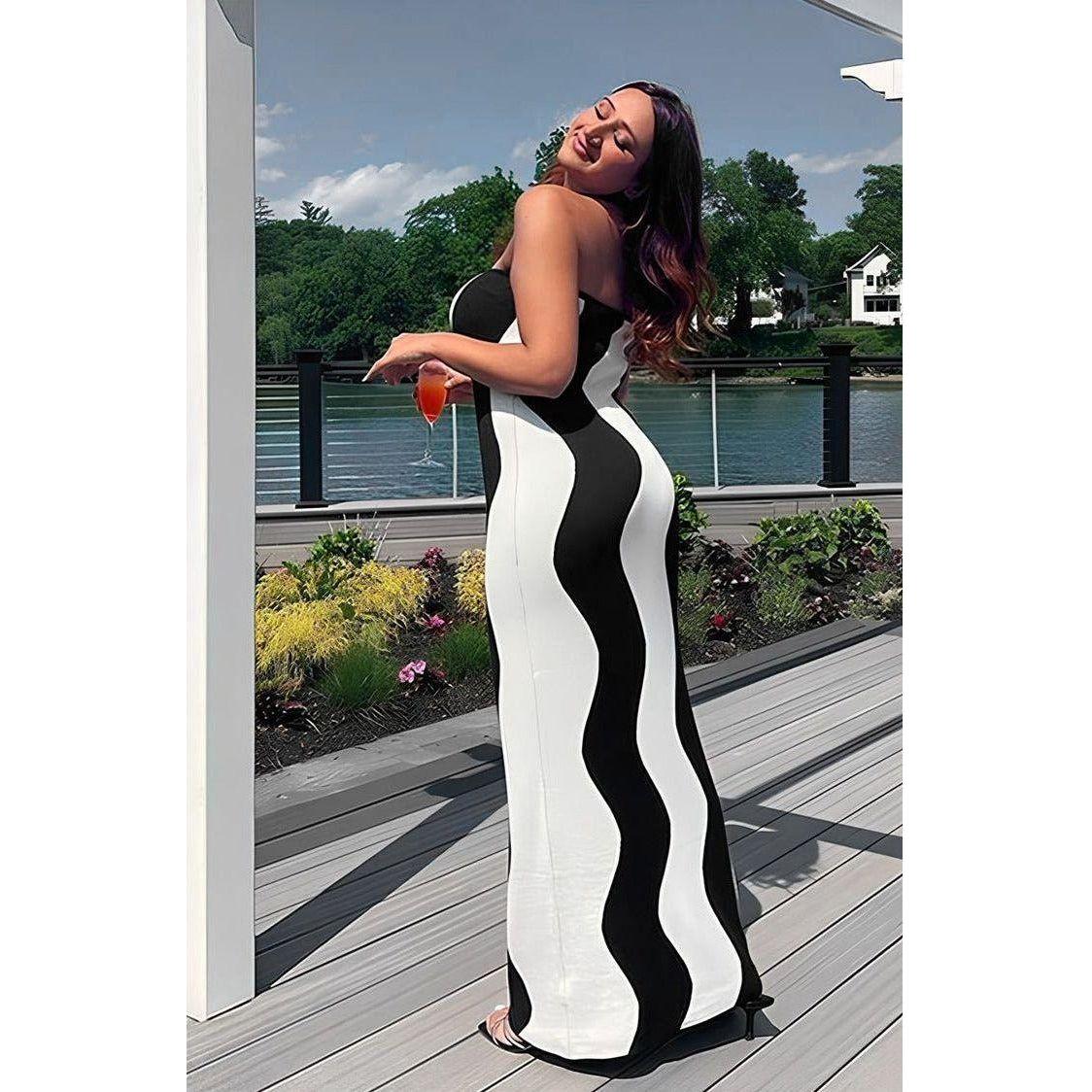 Sexy Knitted Maxi Dress