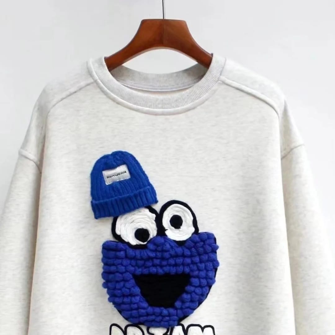 Cartoon Print Long Sleeve Top