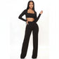 High Waisted Solid Color Pant