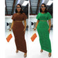 Sexy Short Sleeve Top and Skirt Set