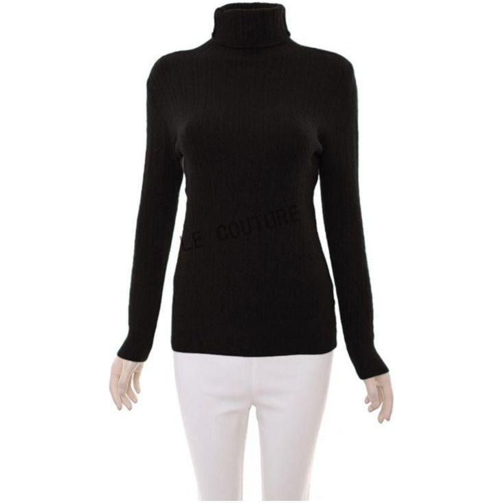 Knitted Turtleneck Top