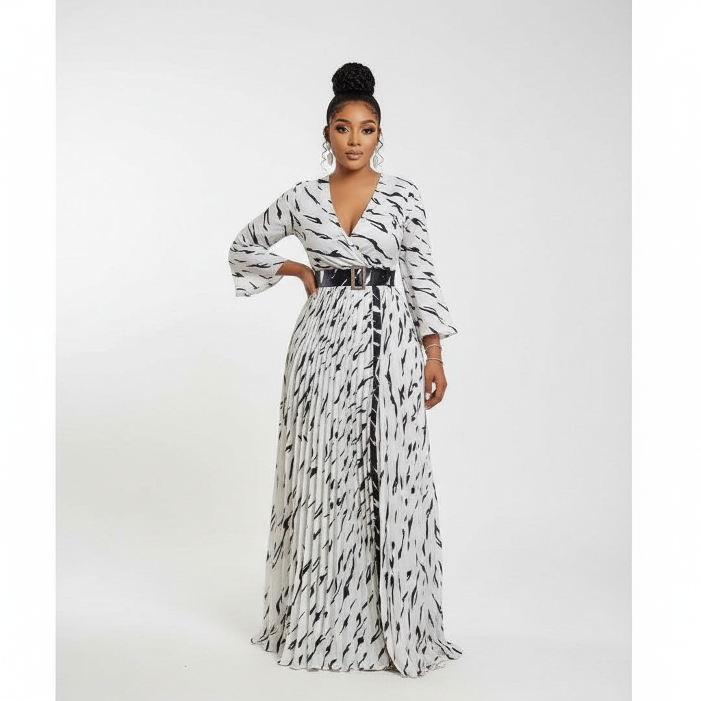 Button Detailed Maxi Dress