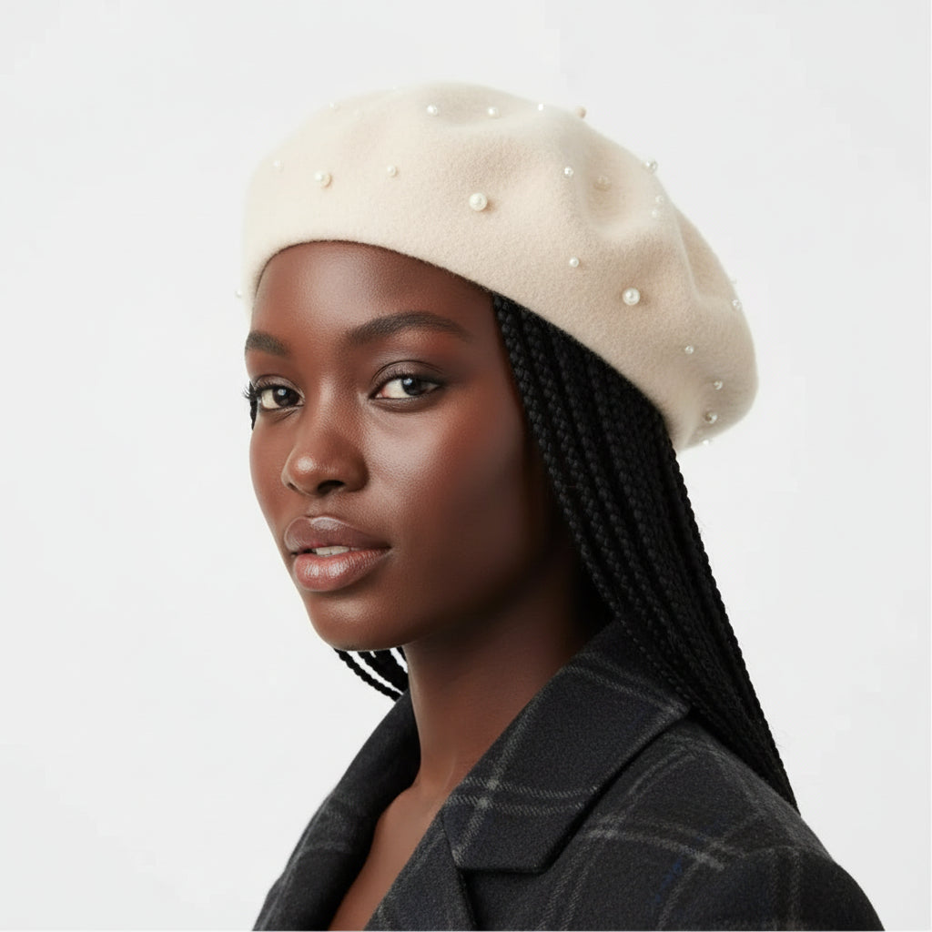 New Fashion Pearl Beret