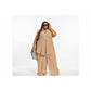 Plus Size Irregular Top & Wide Pants Set