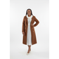 Double Breasted Slant Pockets Belted Trench Coat
