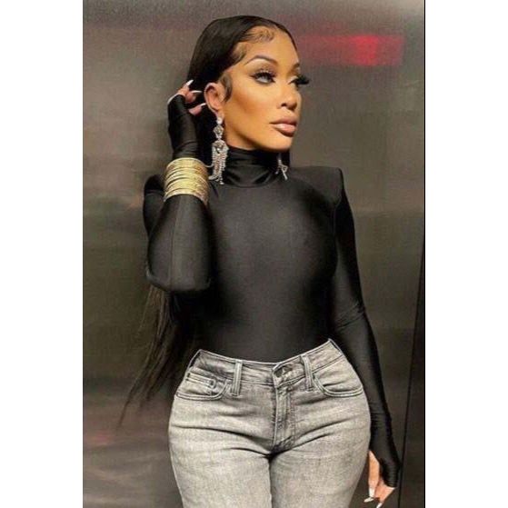 Turtleneck Long Sleeve Bodysuit
