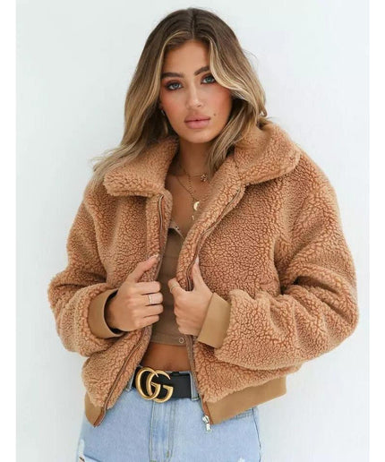 Short Zipper Teddy Coats – YELLOW SUB TRADING - Main Image