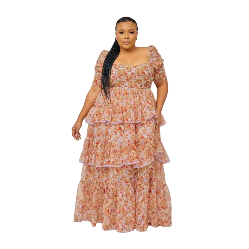 Floral Short Sleeve Dress