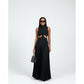 Sleeveless Pleated Flowy Maxi Elegant Cocktail Party Dress.