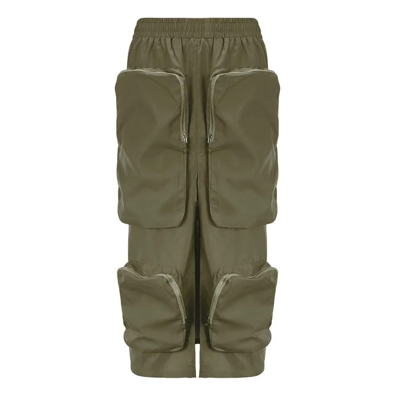 Vintage Front Slit Skirt