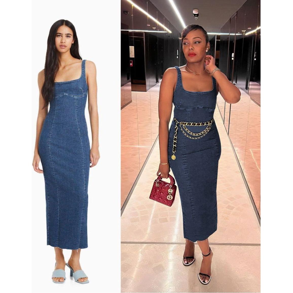 Sleeveless Denim Dress – YELLOW SUB TRADING