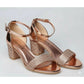 Women’s Sparkle Block Heel Sandal.