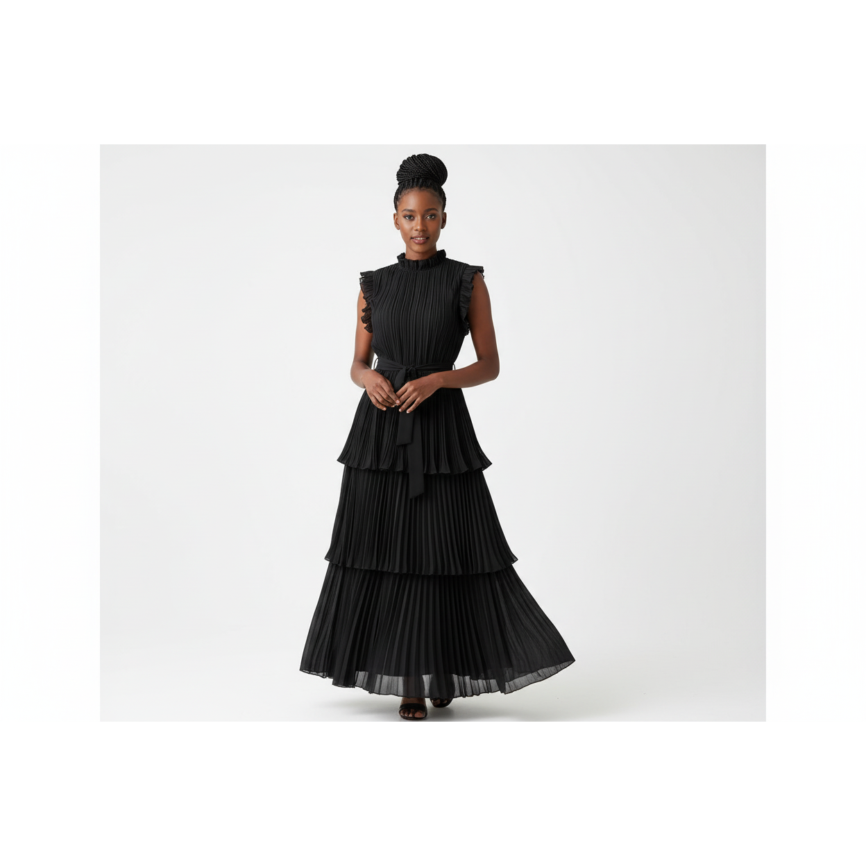 Sleeveless Ruffle Dress