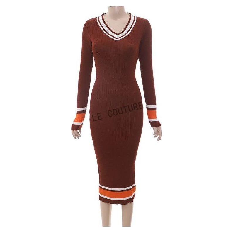 Knitted Round Neck Bodycon Dress