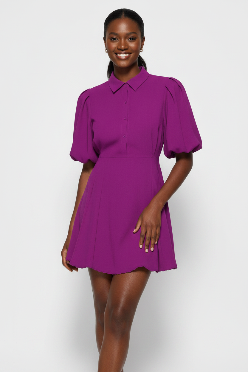 Sexy Short Sleeve Mini Dress