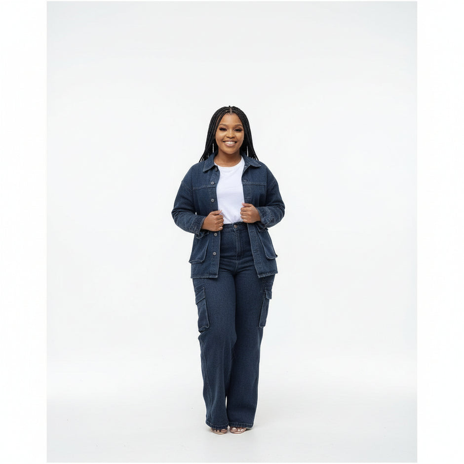 Ccpelsie Men's Big And Tall Casual Classic Denim Jacket Loose Fit