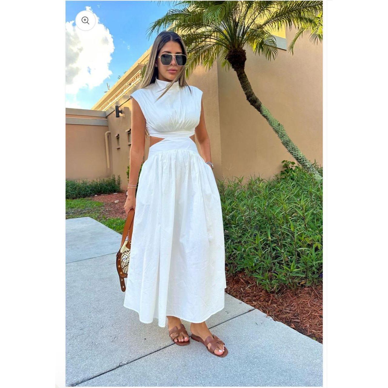 Sleeveless Swing Maxi Tank Dress.