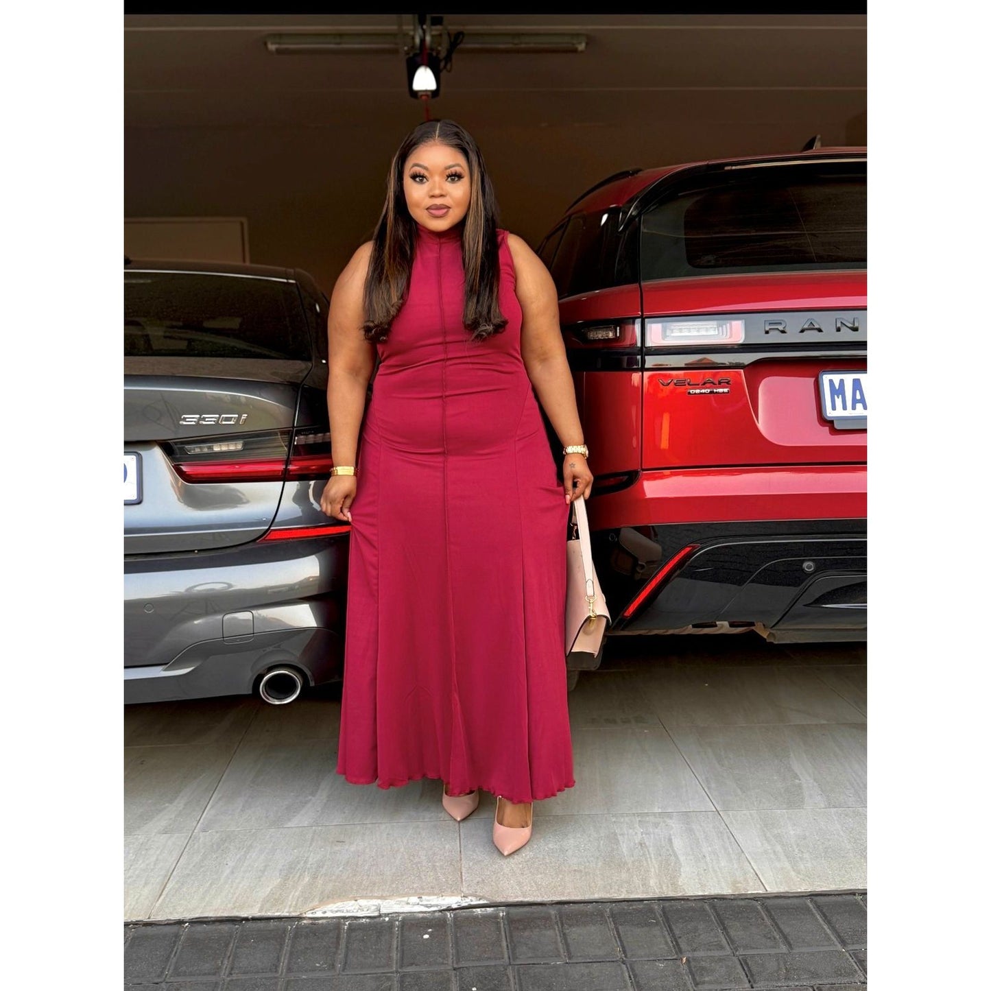 Turtleneck Sleeveless Maxi Dress