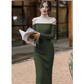 Turtleneck Long Sleeve Dress