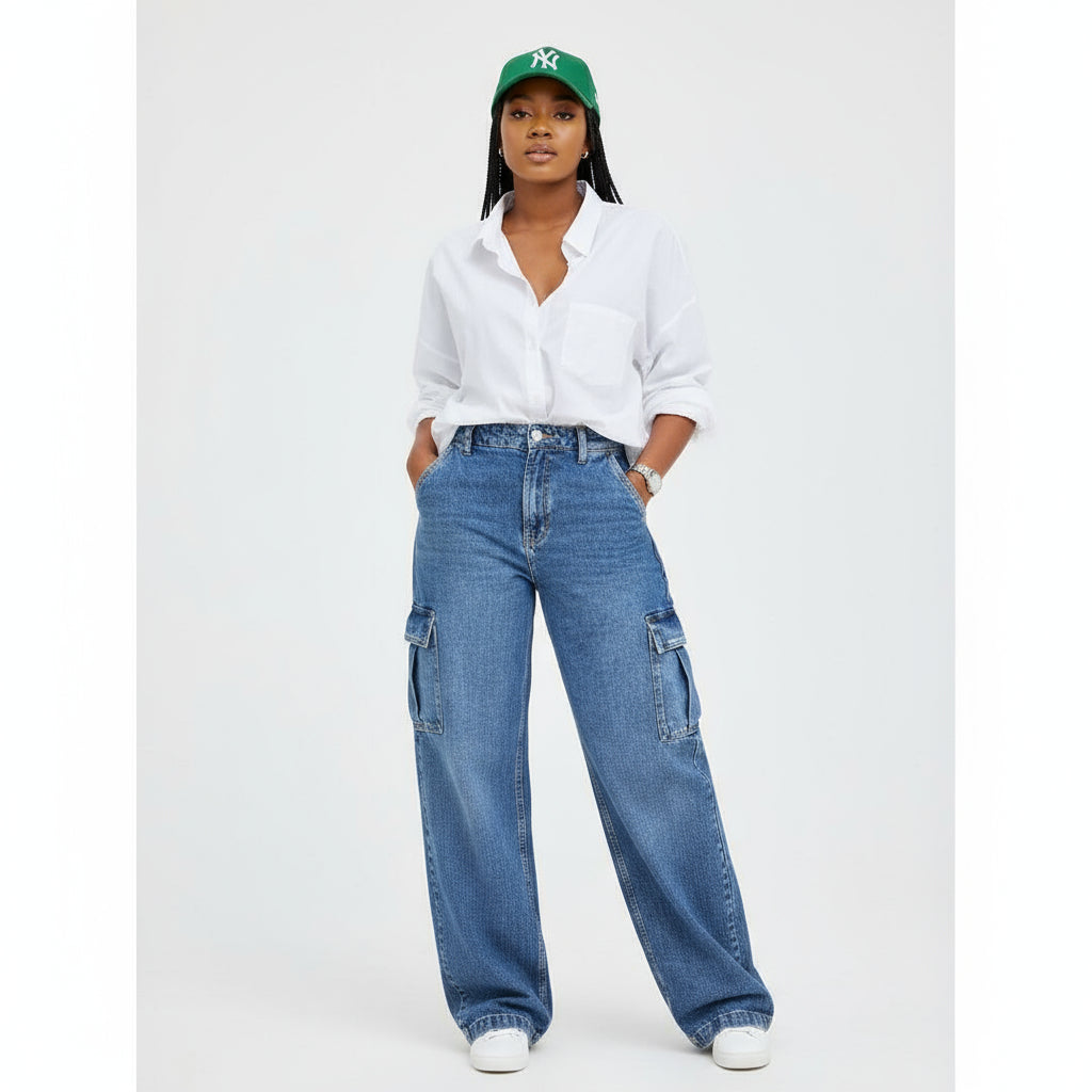 Denim Cargo Pant