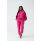 Drawstring Hoodie Crop Top & Jogger Pants