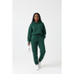 Drawstring Hoodie Crop Top & Jogger Pants