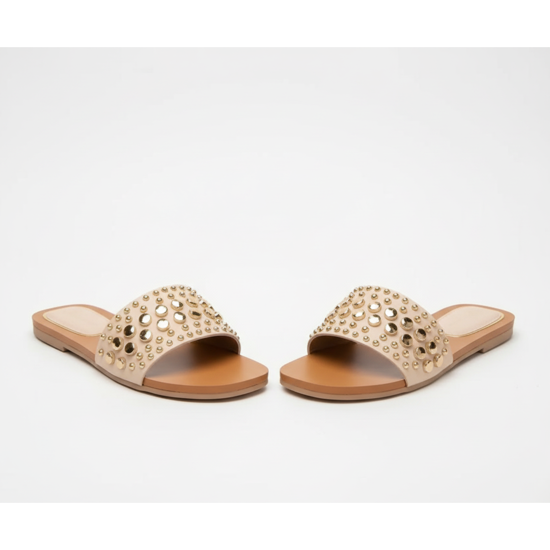 Casual Gold Flat Sandals