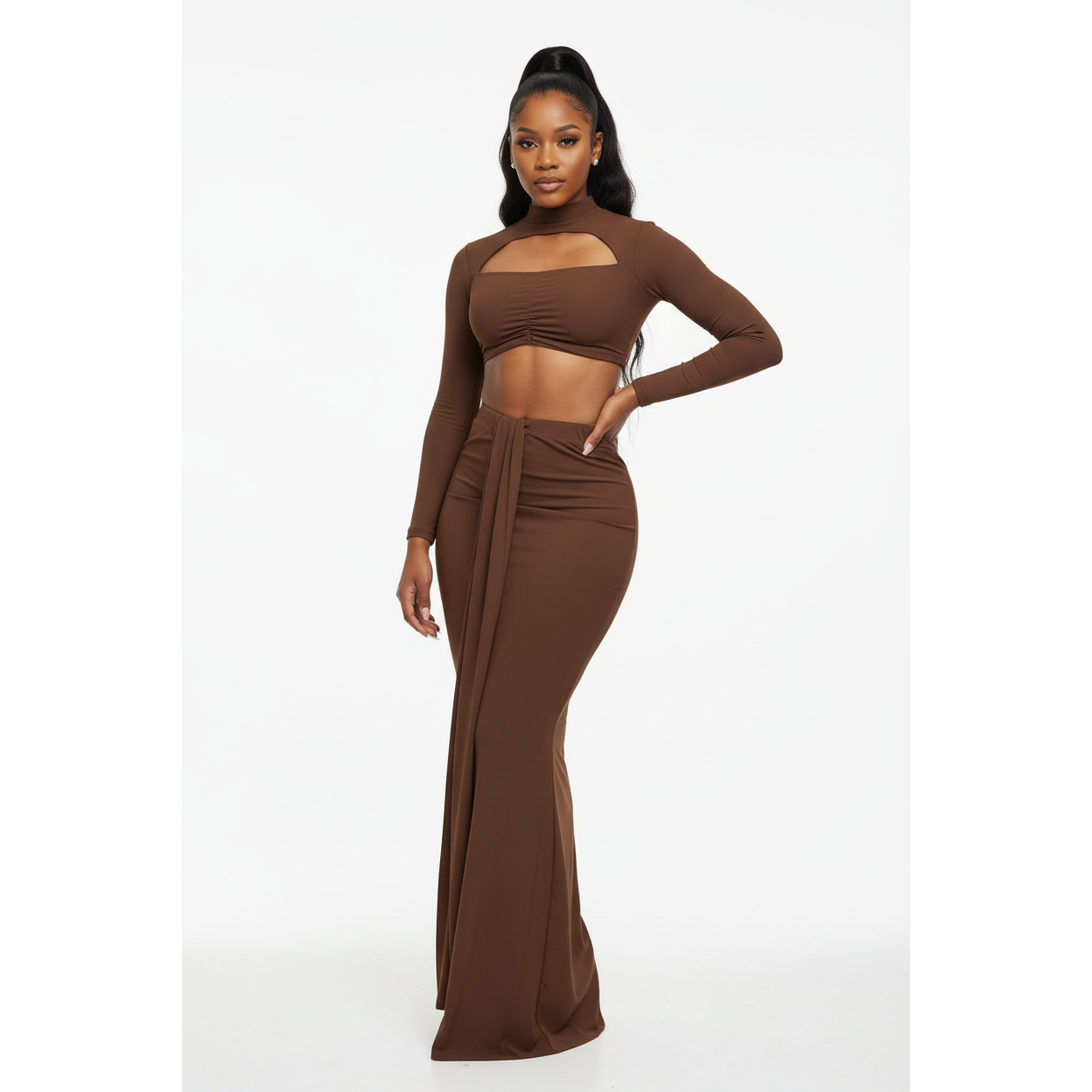 Bodycon Top & Skirt Set
