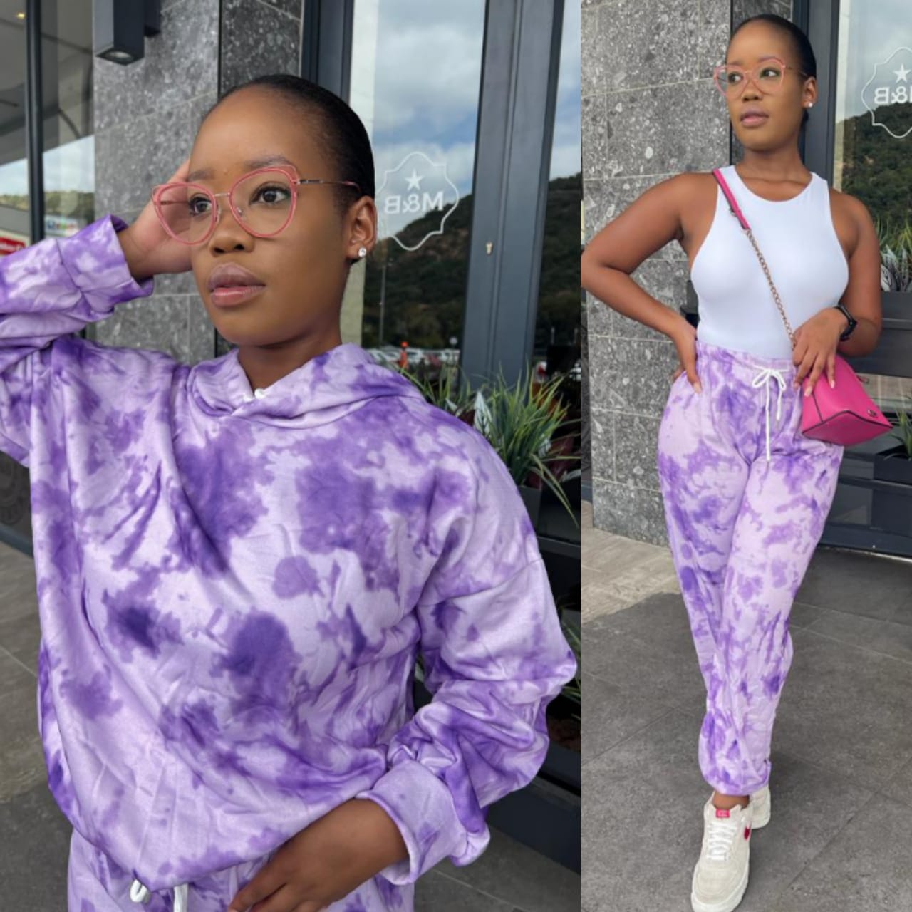 Tie Dye Multi Color Hooded Tracksuit