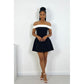 Off Shoulder Back Bow Mini Dress