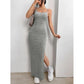Side Slit Sexy Sleeveless Dress