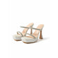 Rhinestone Mini Platform Heels