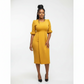 3 Quarter Sleeve Midi Bodycon Dress