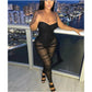 Bodycon Summer Spaghetti Strap Jumpsuit.