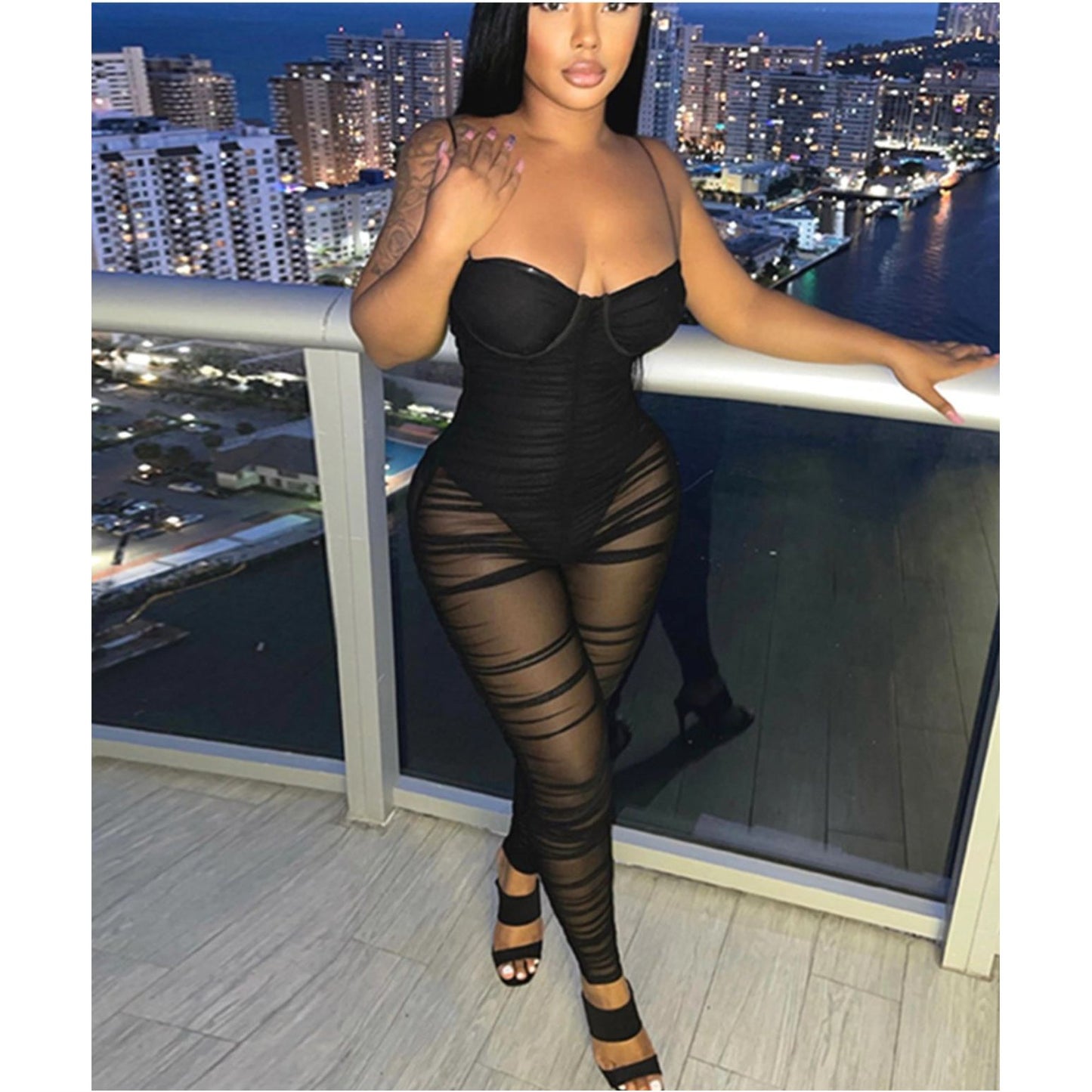 Bodycon Summer Spaghetti Strap Jumpsuit.