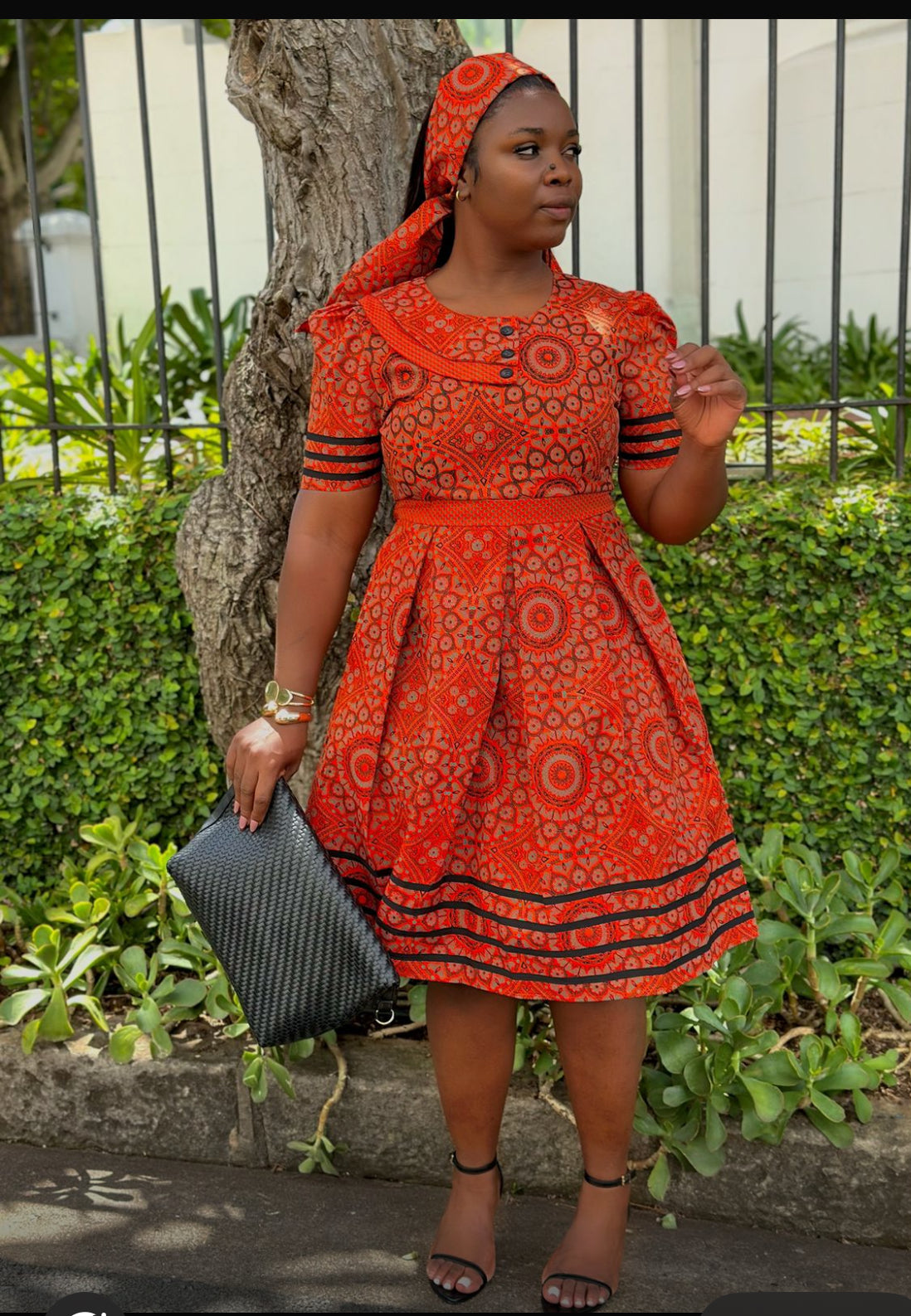 Exclusive African Print Maxi Traditional Dress