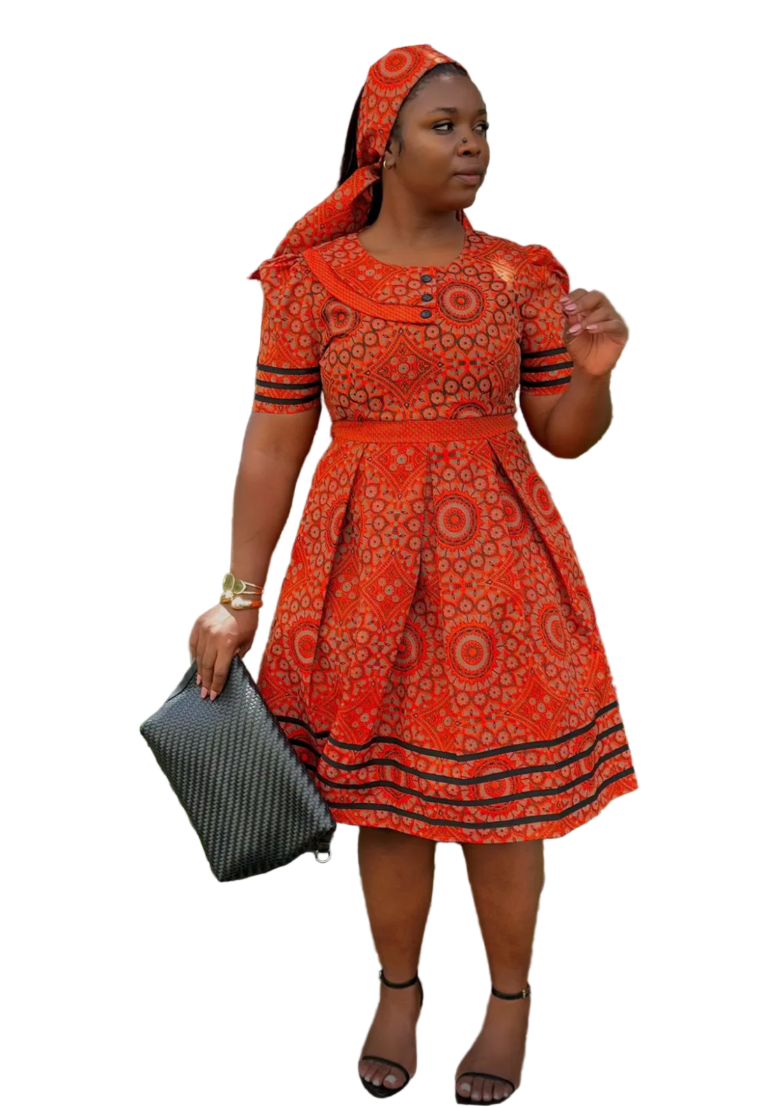 Exclusive African Print Maxi Traditional Dress